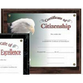 Cherry Finish Plaque w/ Photo Image Certificate